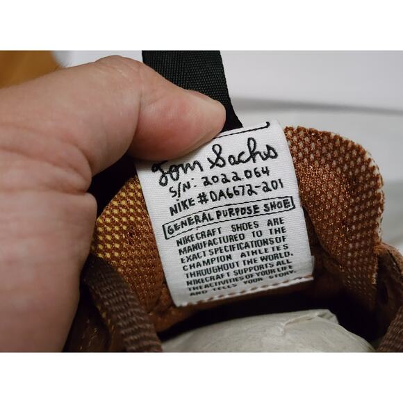 Size 8W (US 6.5 Mens) - NikeCraft General Purpose Shoe x Tom Sachs Low Brown NEW - Picture 6 of 12